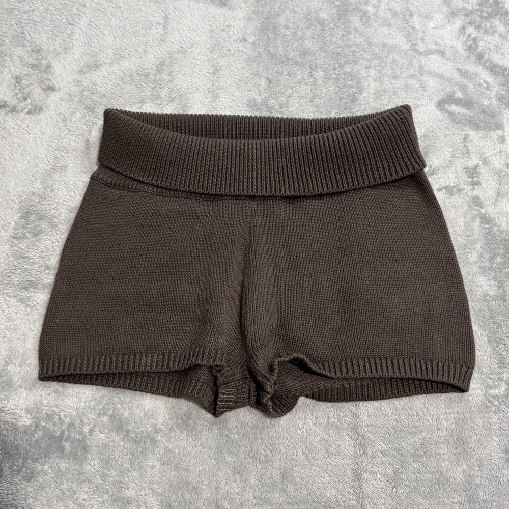 Brandy Melville Low Rise Micro Fold Over Shorts One Size Y2K Boho Indie Western